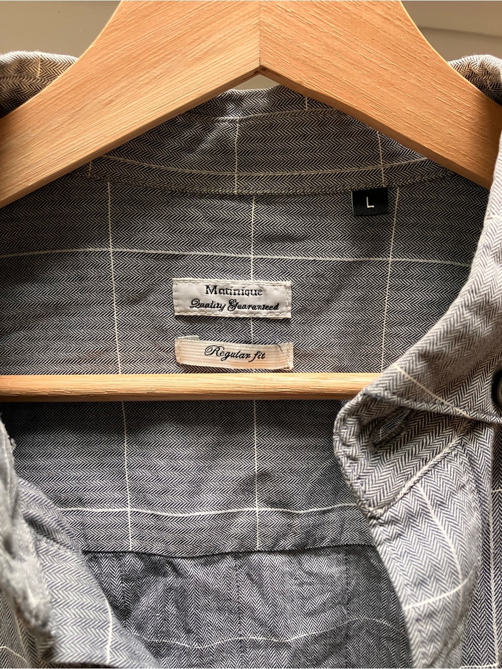 Men's Mecanique Regular Fit Gray Windowpane Button-Down Shirt